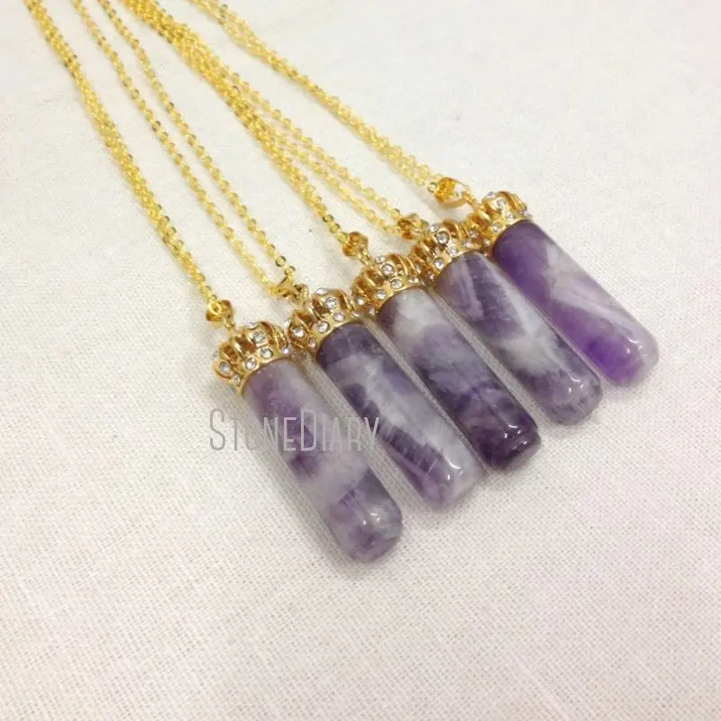 Ожерелье NM12050 с хрустальной короной Золотая цепочка исцеляющее женское колье