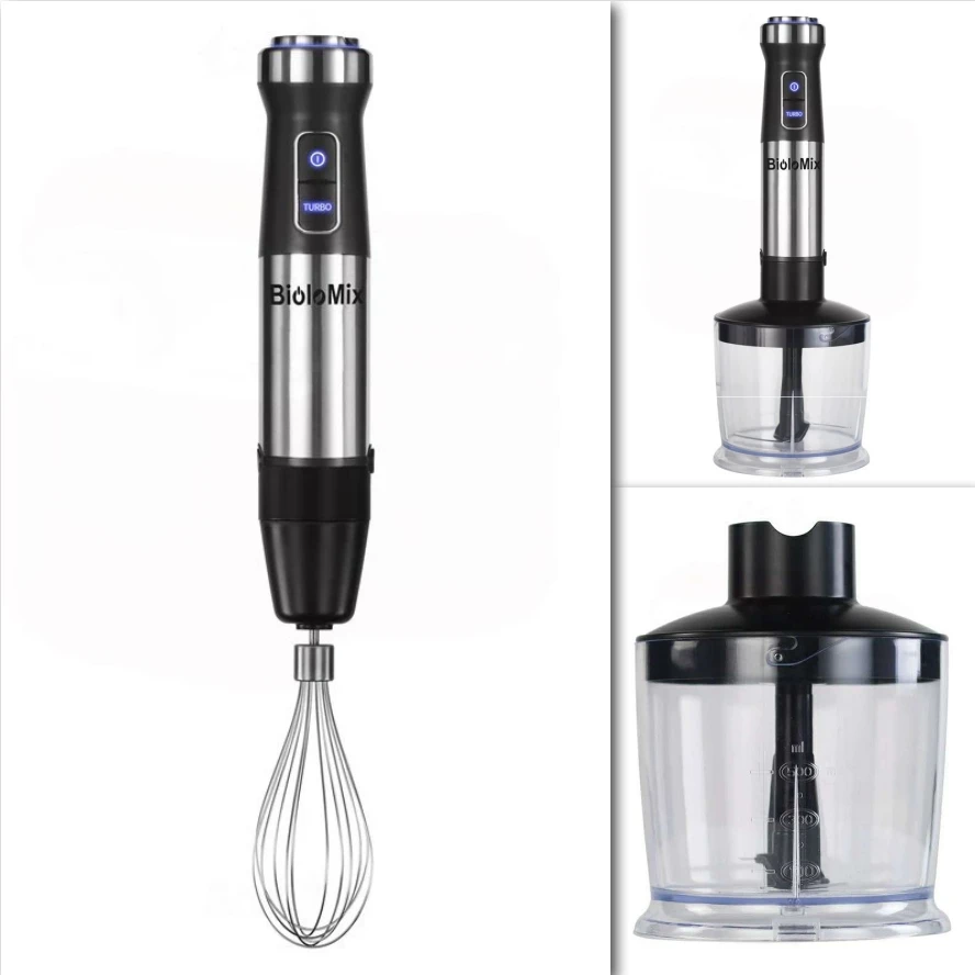 Блендер электрический миксер из нержавеющей стали погружной ручной блендер
