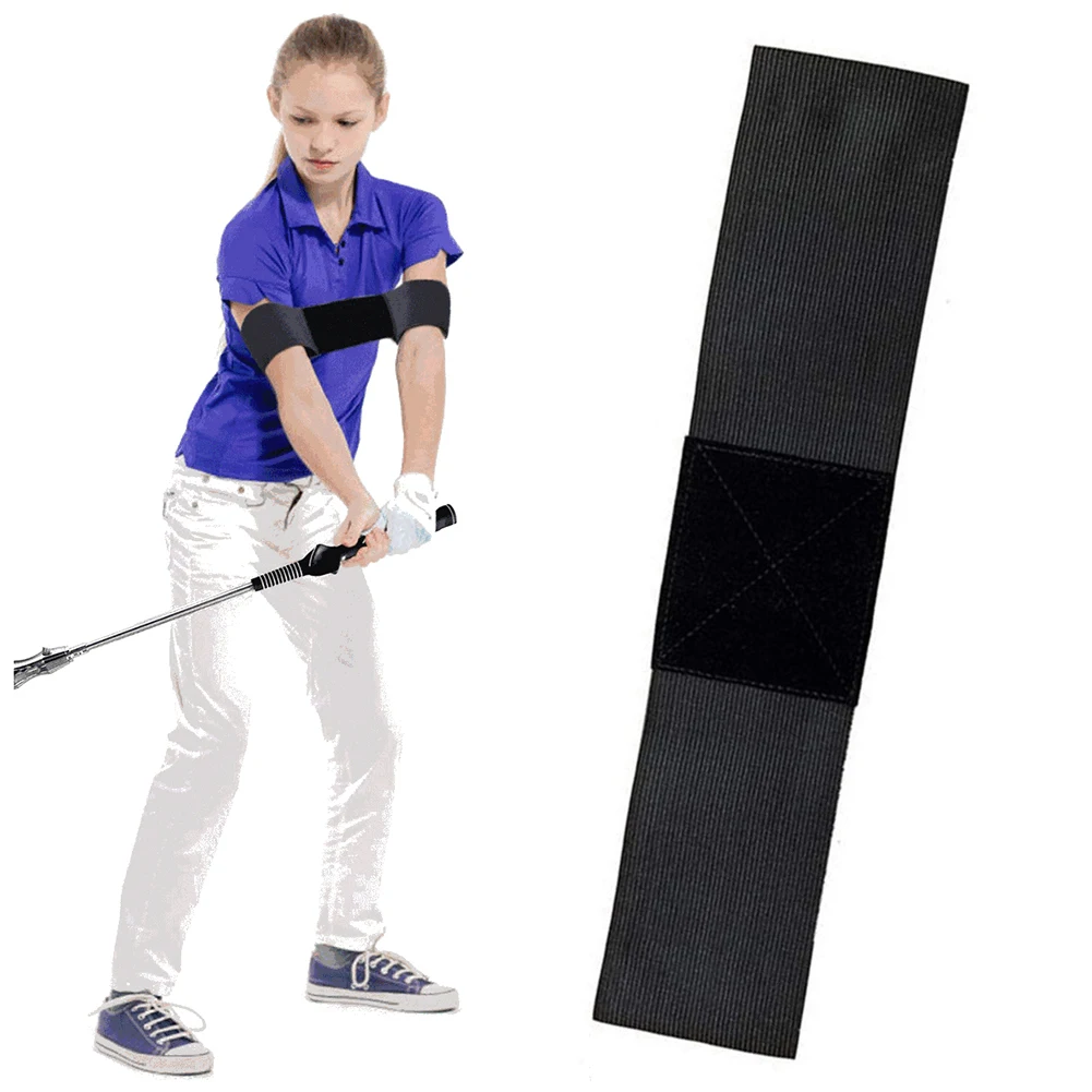 

Elastic Golf Arm Posture Motion Correction Belt Golf Beginner Training Aids Durable Golf Training Accessories