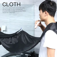 man bathroom apron male beard apron razor holder hair shave beard catcher waterproof floral cloth household cleaning protector