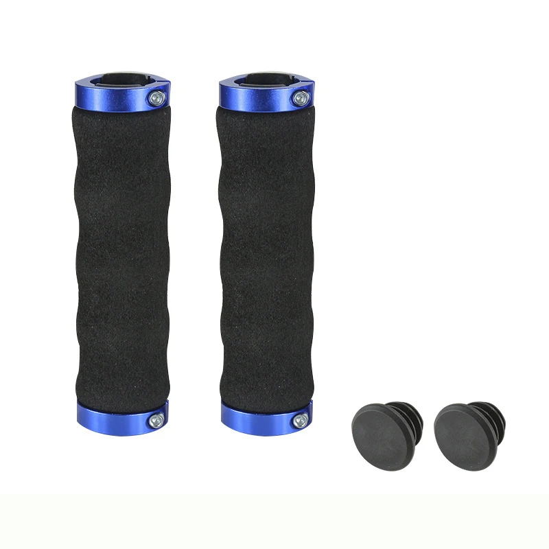 blue-less 1 Пара BMX MTB руль для шоссейного велосипеда, мягкие губки для велосипедного руля, ручки для горного велосипеда, детали для велосипеда - Цвет: blue-less