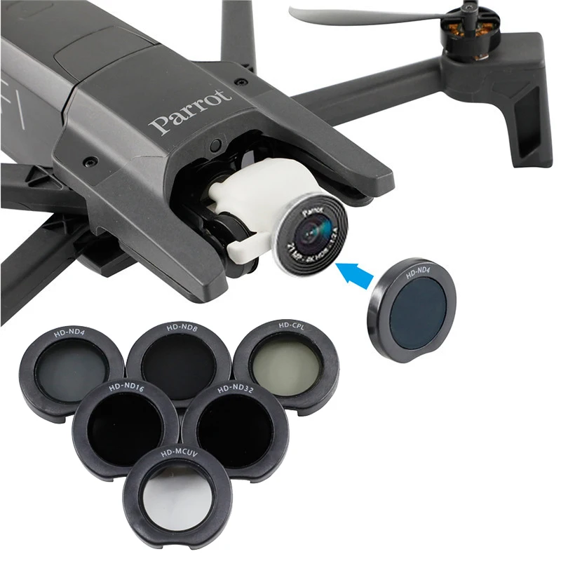 Комплект фильтров для объектива Parrot ANAFI MCUV ND 4 ND 8 ND16 ND32 CPL Поляризационный защитный чехол для Parrot ANAFI Drone аксессуары