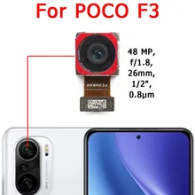 Original Rear Back Camera For Xiaomi Mi Poco F3 Main Backside View Big Camera Module Flex Replacement Repair Spare Parts