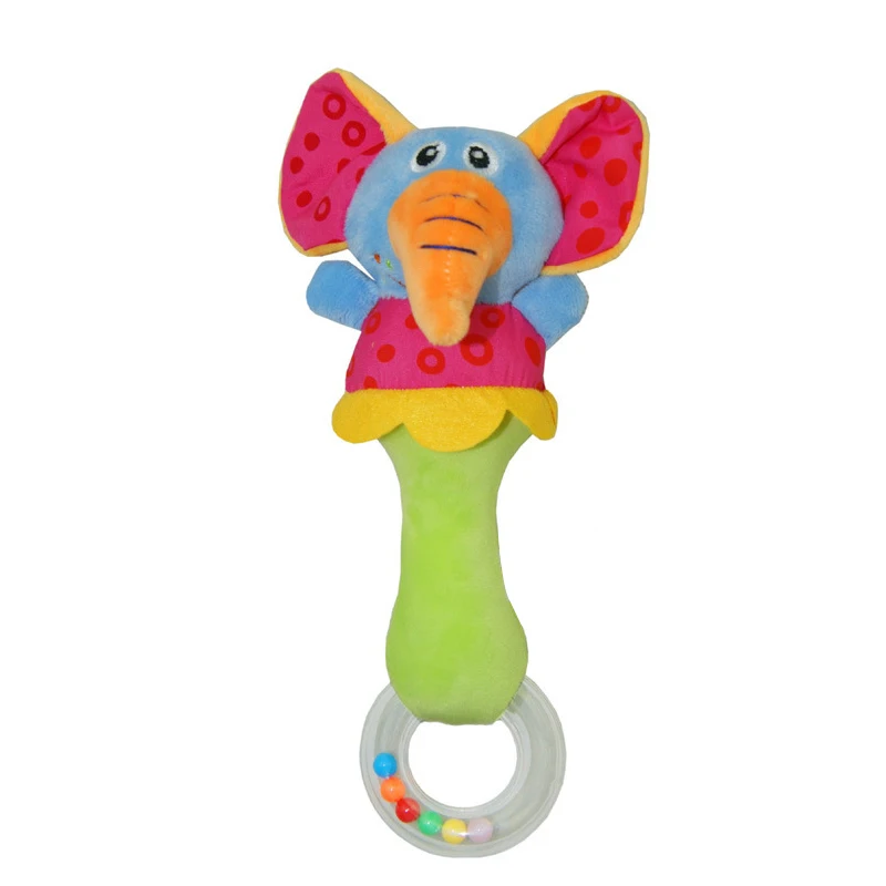 От 2 месяцев до 3 лет детские игрушки погремушки в виде милых животных плюшевая