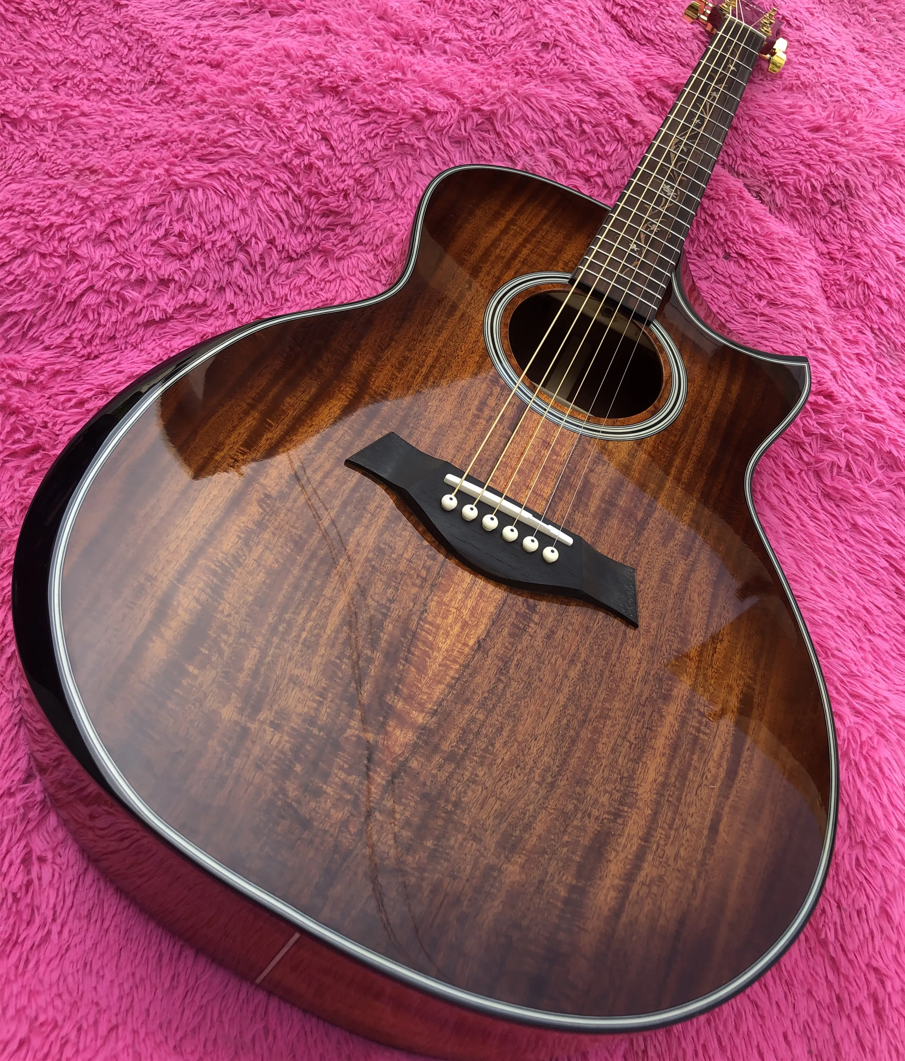 Высококачественная акустическая гитара Chaylor K24 Solid Koa 41 дюйм электрическая koa с