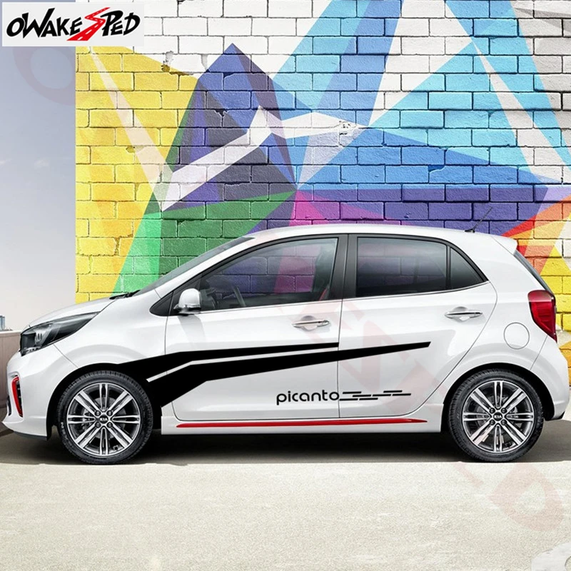 1 набор боковых декоративных наклеек для кузова автомобиля KIA Picanto Morning спортивные