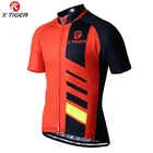 X-TIGER брендовая мужская велосипедная Джерси с коротким рукавом велосипедная одежда быстросохнущая Спортивная одежда для езды на велосипеде велосипедная одежда Ropa Ciclismo