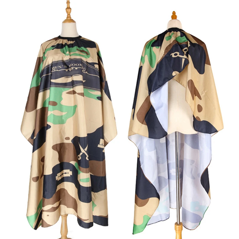 

Salon Camouflage Pattern Hairdresser Apron Hairdressing Barber Cloth Hair Cutting Gown Kids&Adult Cape Pro Styling Tool