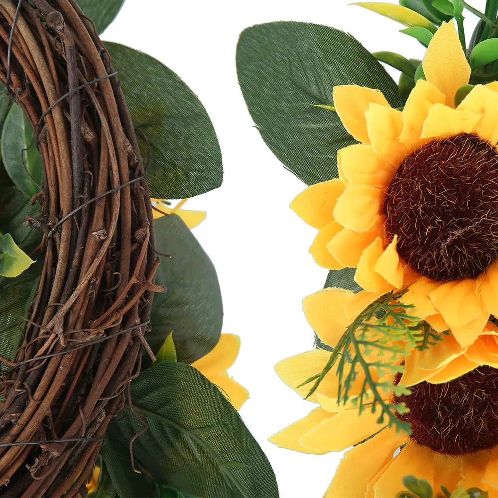 35 см букет подсолнухов венок из цветов высокого качества искусственные цветы для