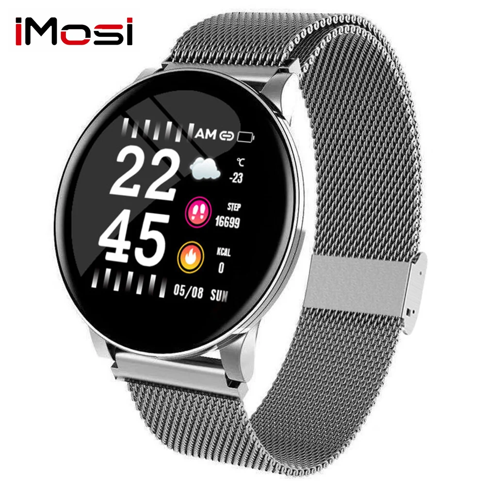 Imosi W8 smart женские часы прогноз погоды Фитнес Спорт трекер сердечный ритм умные для