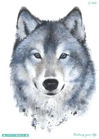 Временные татуировки поддельные тату-Стикеры свирепый лев тату флеш-тату