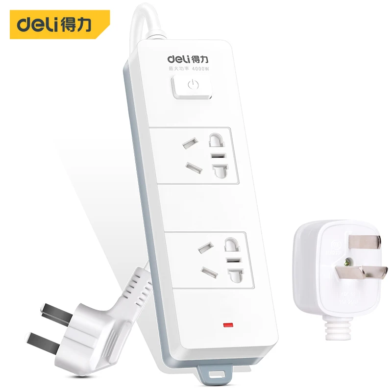 

Deli 2 Smart Socket Network Filter Plug Electrical Retractable Power Strip Smartlife Extension Wall Socket For Smartphone Tablet