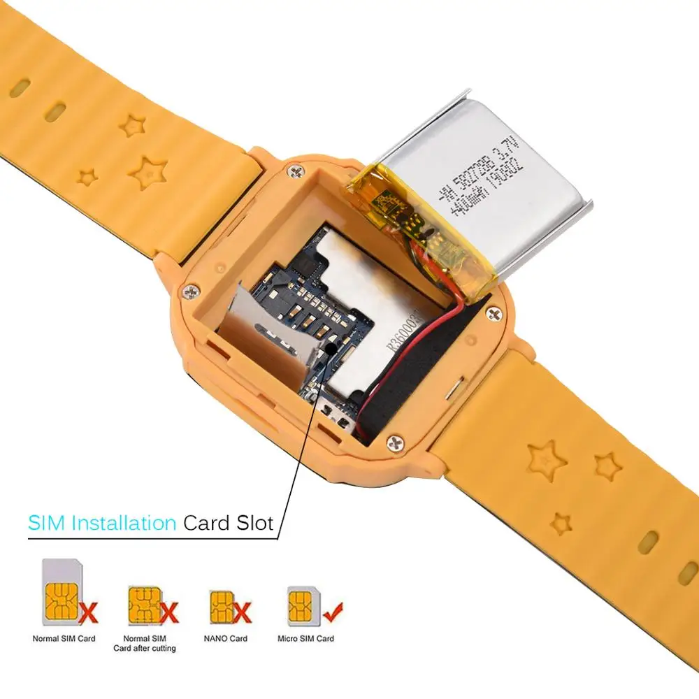 Детские Смарт-часы с сенсорным экраном для детей детская камера SOS защита от