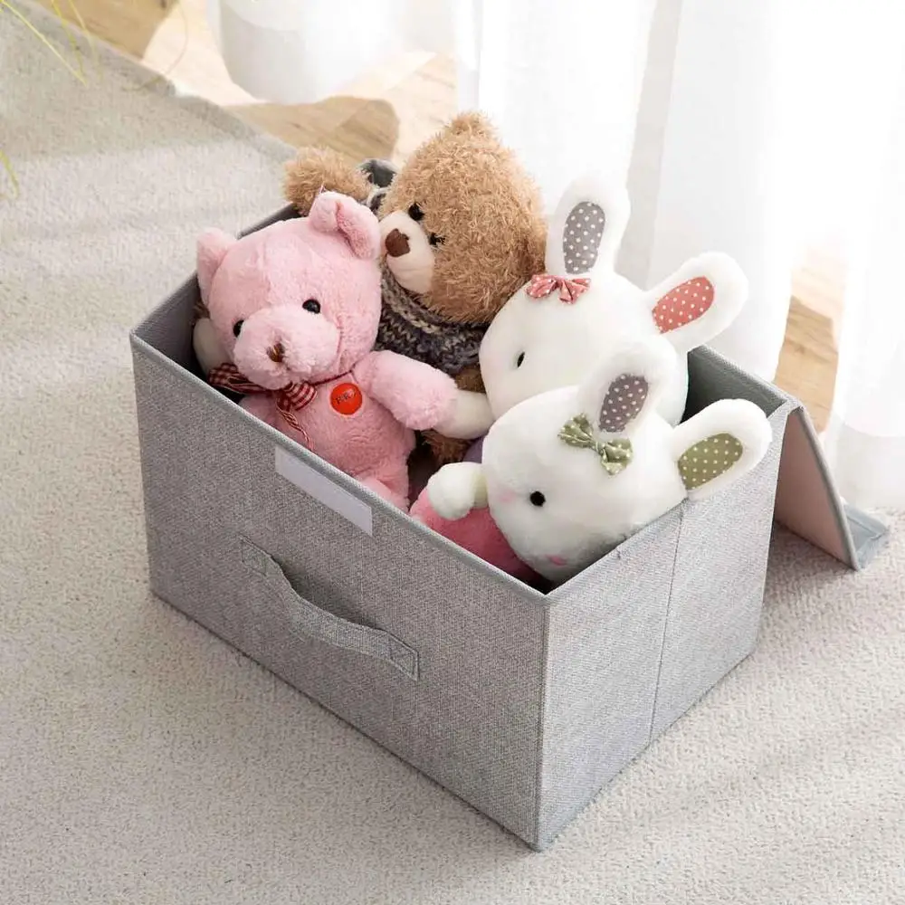 Большая картонная коробка для хранения в шкафу шкаф корзина с крышкой складной