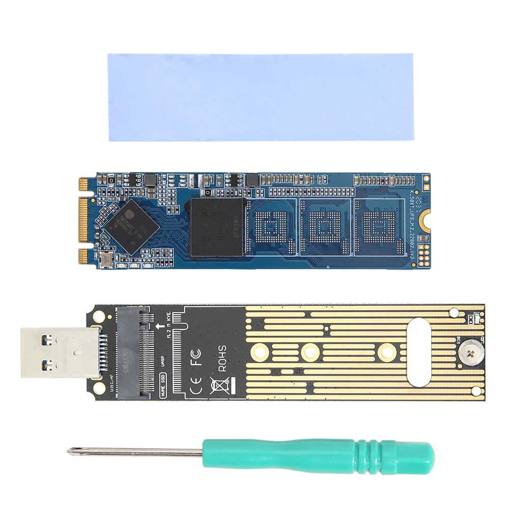 

Переходник NVMe на USB, 10 Гбит/с, M.2 M2 SSD на USB 3,1 Gen 2 Type A, карта NGFF PCIe