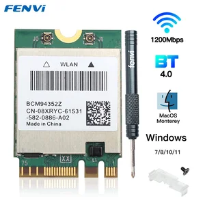 Двухдиапазонная беспроводная Wi-Fi карта Hackintosh BCM94352Z BCM94360NG, NGFF M.2 1200 Мбитс, Bluetooth NGFF 802.11ac Wlan адаптер DW1560