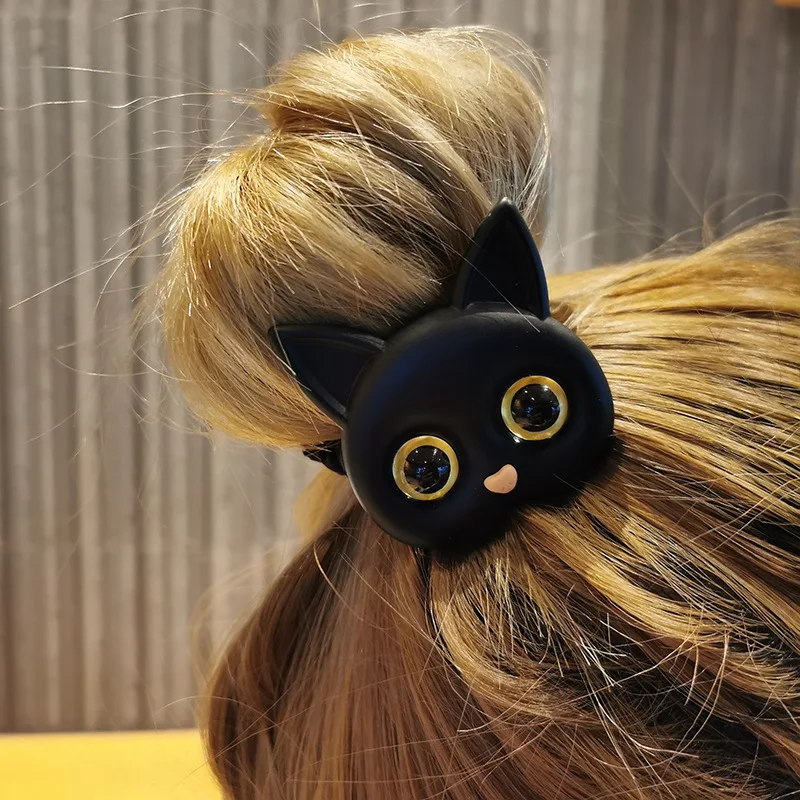 

New Ins Style Cartoon Cat Hair Tie Korean Cute Super Fairy Sweet Head Rope Rubber Band Elastic Hair Bands Girls Hair Accessories