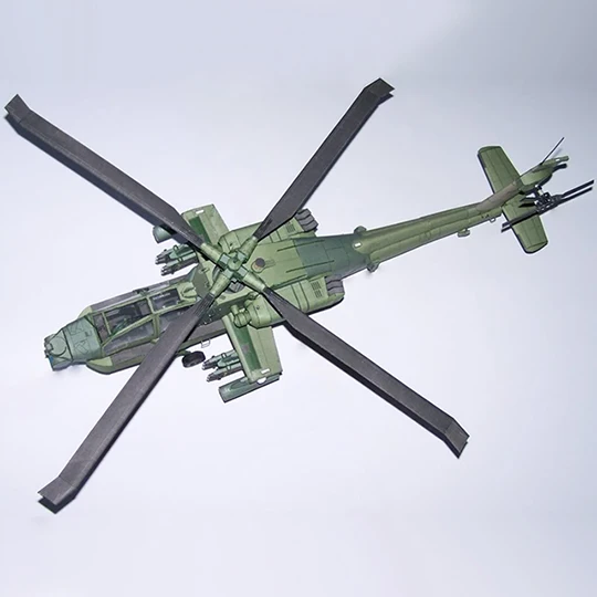 53 см 1:33 Соединенные Штаты AH 64A Apache лук вертолет 3D Бумага модель AH64 истребитель