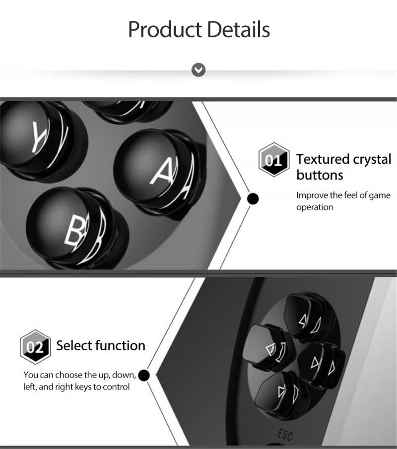 

X1 4.3 Inch Video Game Console 8GB Memory Handheld Retro Game Player Support TV Out Put With MP3 Camera For