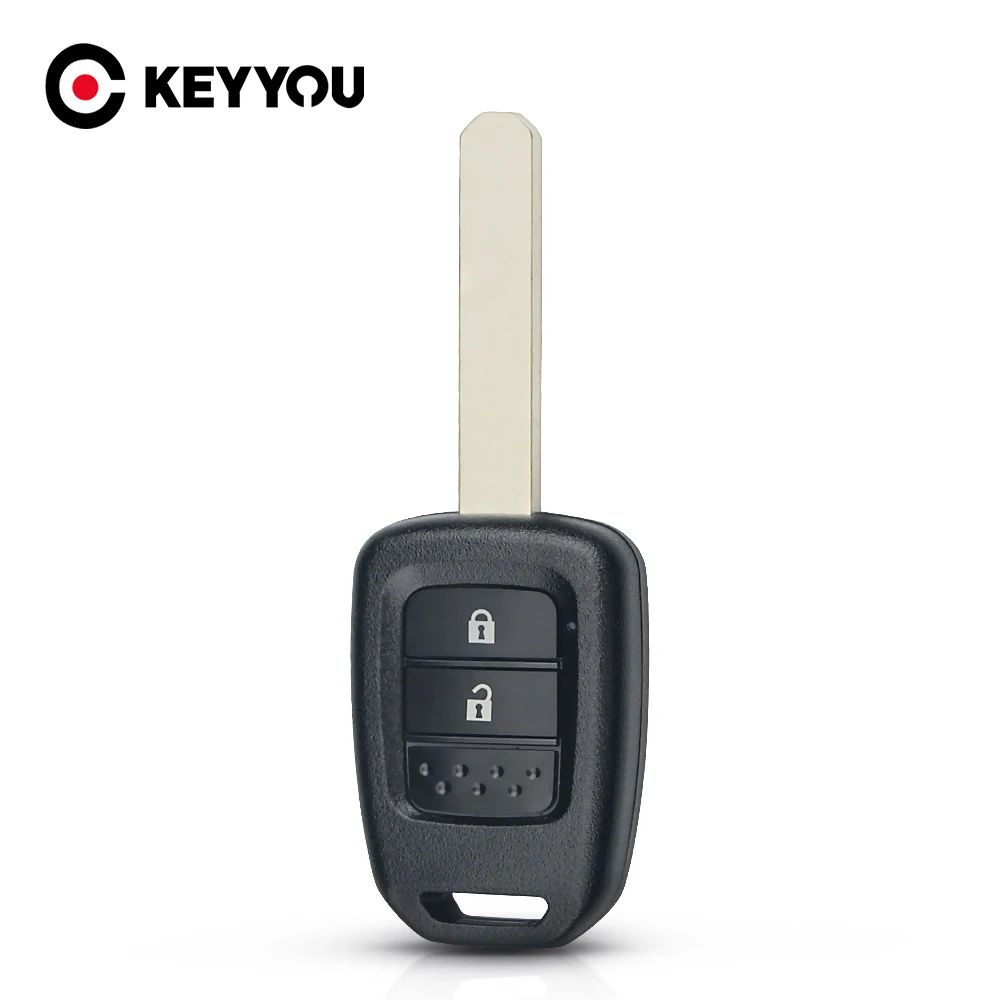 

KEYYOU 2 Buttons Remote Key Shell Case For HONDA Accord CR-V FIT XRV VEZEL CITY JAZZ CIVIC HRV FRV Crosstour 2014-2017