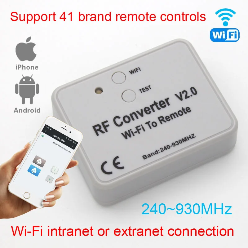 Преобразователь Wi Fi в радиочастотный многочастотный фиксированный код брендов