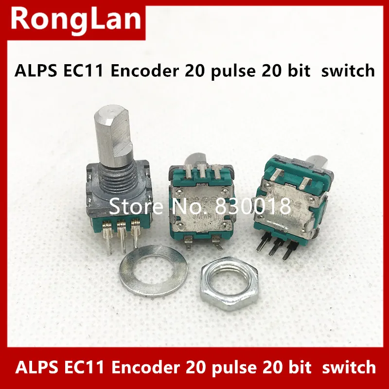 [BELLA]Original Japanese ALPS encoder EC11 20 pulse bit encodes the switch handle length 15MM--10PCS/LOT | Обустройство дома
