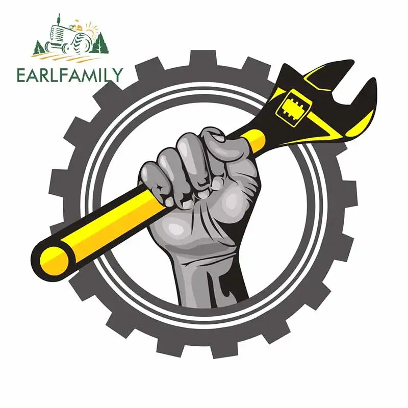 EARLFAMILY 13 см x 11 7 для ручного ключа автомобильные наклейки водонепроницаемая