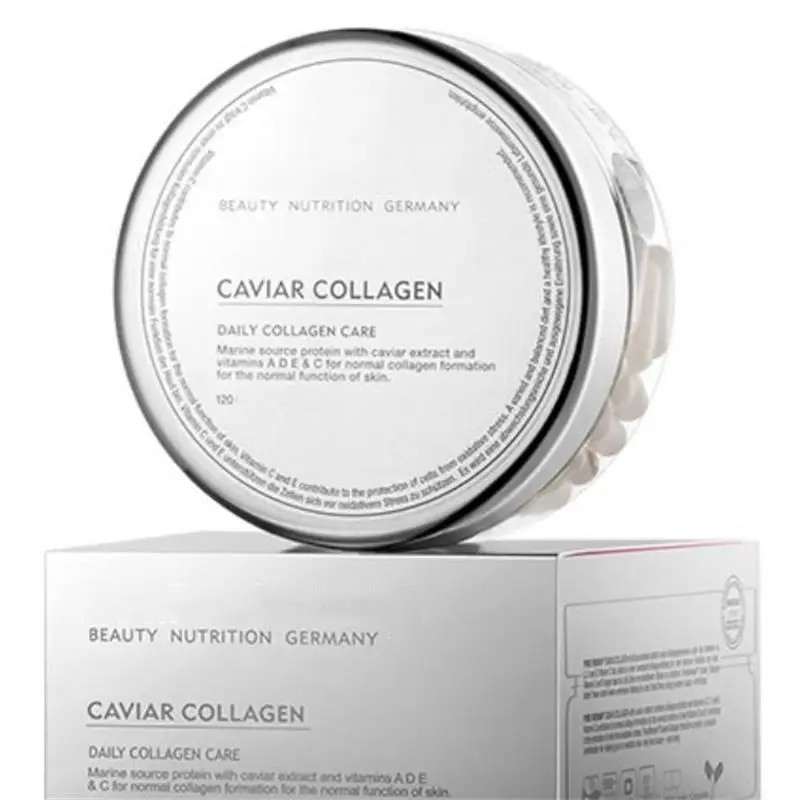 

Germany imported caviar deep sea fish collagen peptide powder,Anti-aging,Anti-wrinkle,blemish,whitening repair type120pcs/bottle