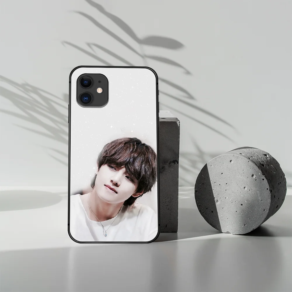 

Bangtan Boys Kim Tae Hyung Phone Case Cover Hull For iphone 5 5s se 2020 6 6s 7 8 12 mini plus X XS XR 11 PRO MAX black Coque