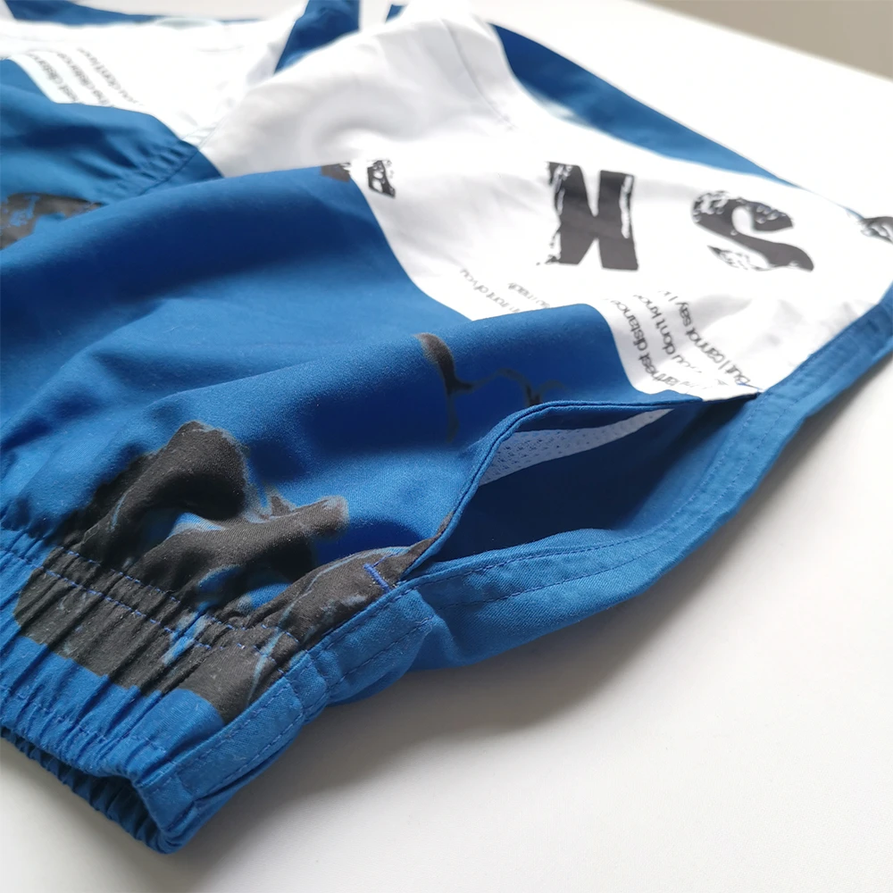 UXH мужские шорты с эластичной талией пляжные песочным принтом для плавания |