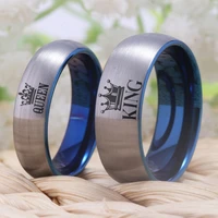 king and queen rings his king her queen crown rings for him and her promise engagement tungsten wedding ring