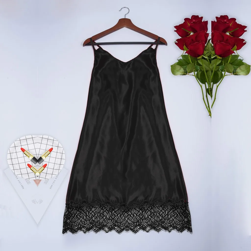 2019 Новое сексуальное женское белье размера плюс кружево пятно шелковое Ночное