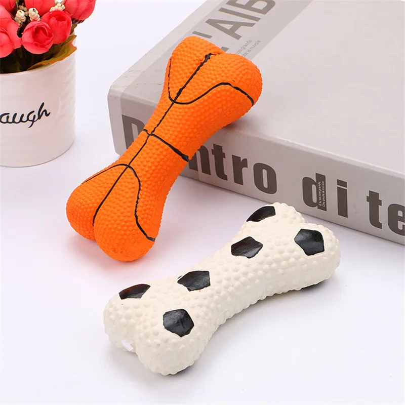 

Pet Dog Bite Toys Dog Puppy Chew Toy Squeaker Squeaky Sound Toys Mini Bone Shape Chewing Tool Safety Funny Pets Toy