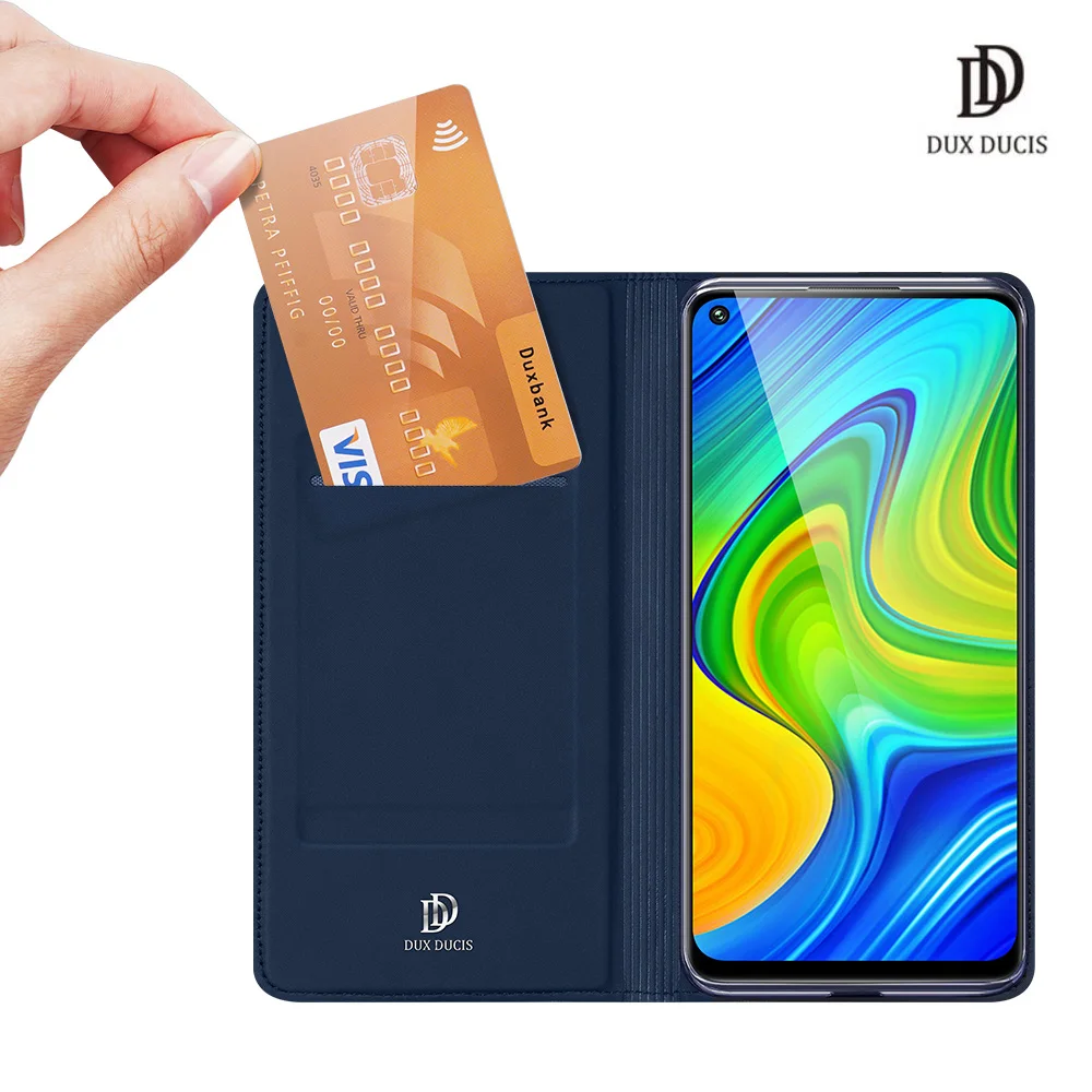 

Кожаный чехол-книжка с подставкой для Redmi Note 9 / Redmi 10X 4G DUX DUCIS Skin Pro Series