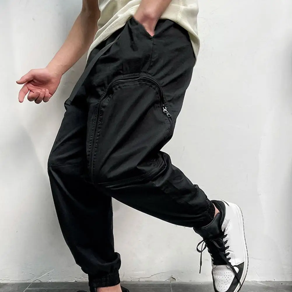 

Одежда, стильные брюки-карго с эластичным поясом, удобные брюки-карго с карманами для спорта