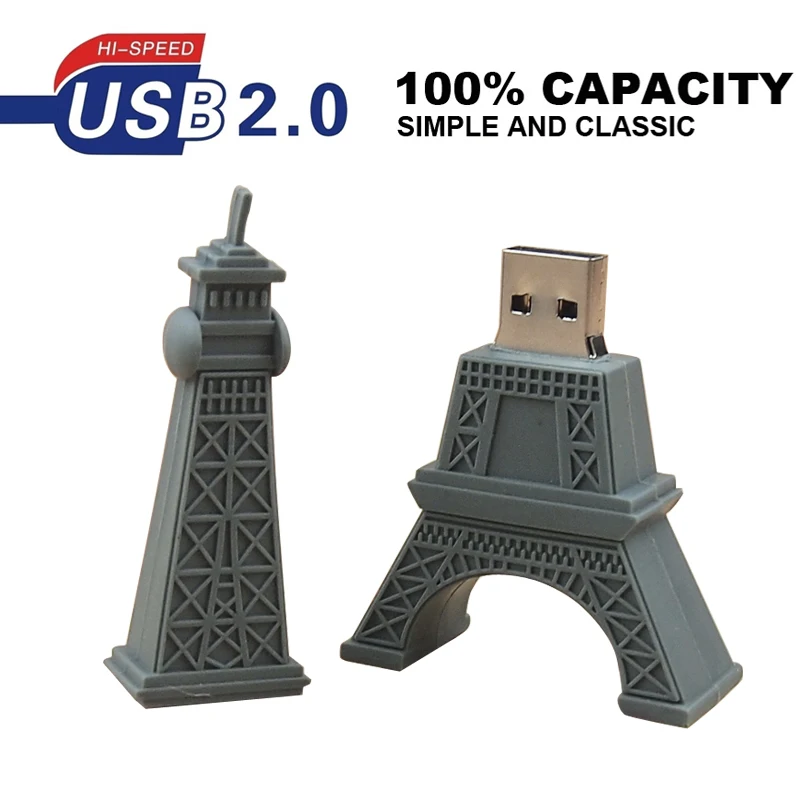 

USB флеш-накопитель в форме Эйфелевой башни, 16 ГБ, 32 ГБ, 64 ГБ
