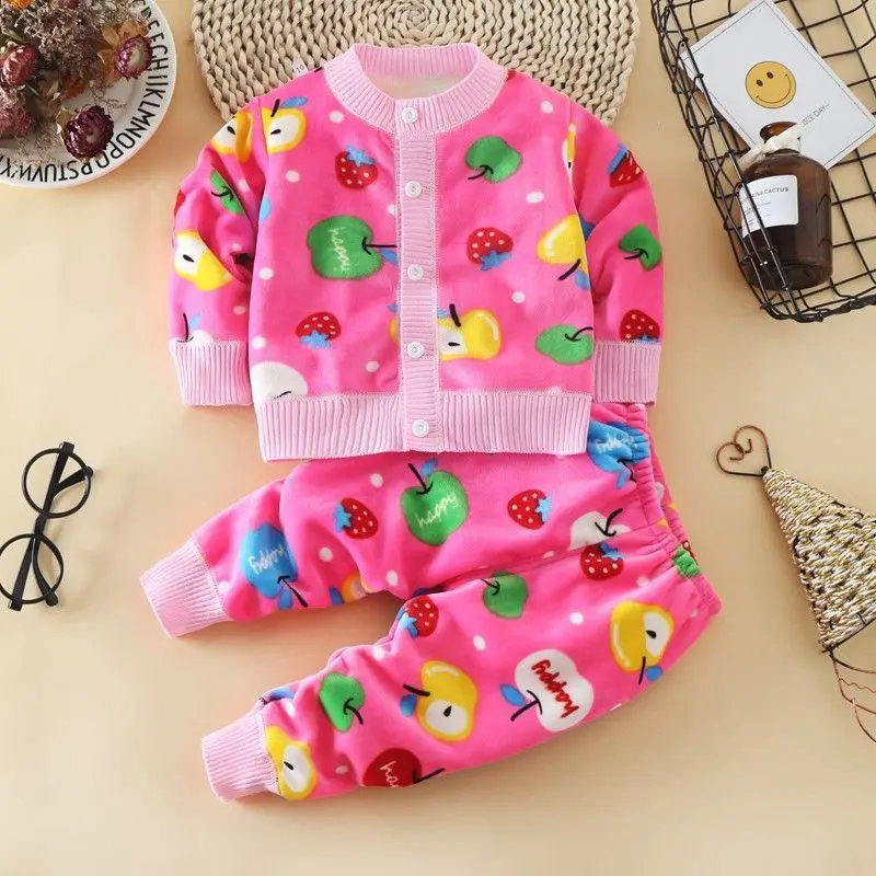 Комплекты детской одежды осенне-зимнее детское хлопковое повседневное