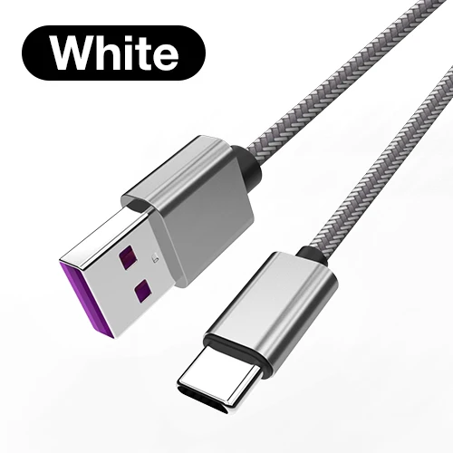 ACB01black MOXOM USB C кабель 5A Supercharge usb type C кабель для huawei p20 lite Быстрая зарядка быстрое зарядное устройство кабель для samsung S9 8 Note 9 - Цвет: ACB01black