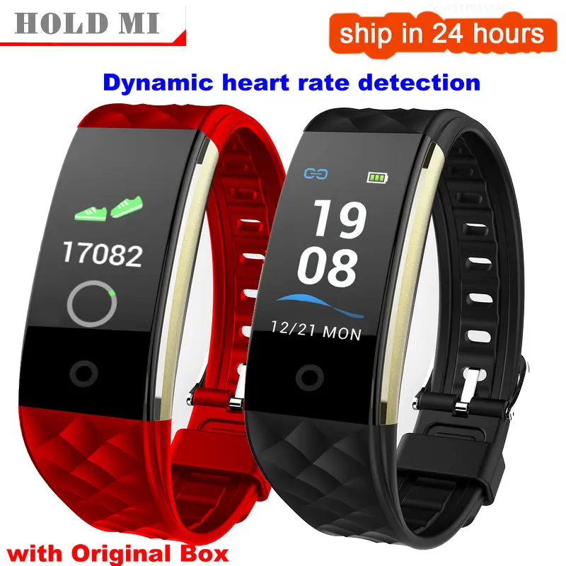 S2 Bluetooth Смарт браслет сенсорный экран монитор сердечного ритма смарт для
