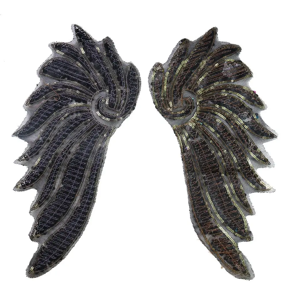 2 шт. крылья ангела дьявола термоклейкая нашивка аппликация для глажки