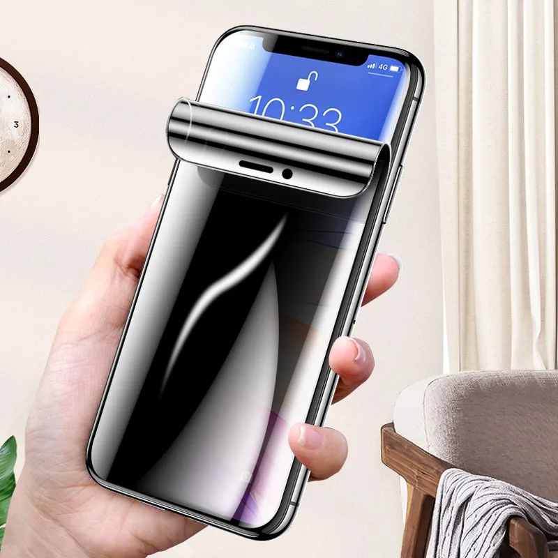 Hydrogel Film for iPhone 13 Pro Max 12 Mini 11 Pro XS Max XR X 7 8 Plus SE 2020 Peep Privacy Soft Screen Protector Not Glass