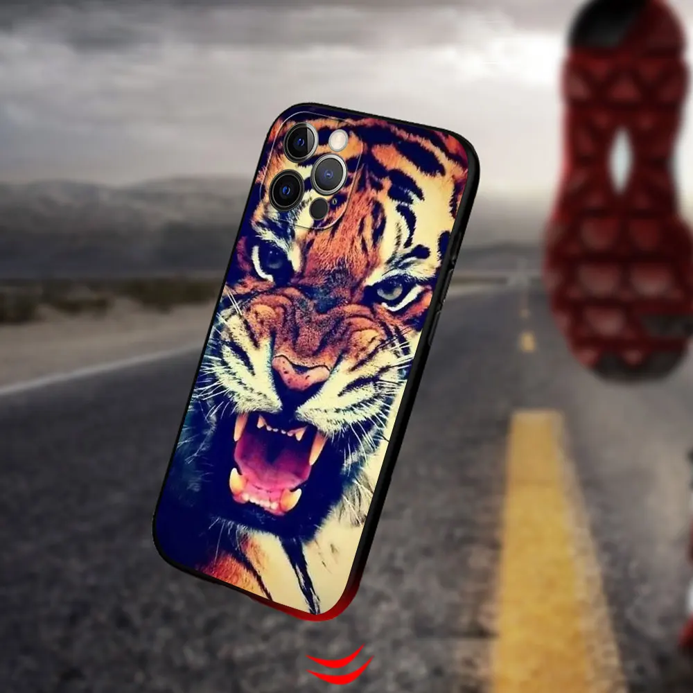 Чехол для телефона с изображением Льва тигра iPhone 13 Pro 12 Mini 11 Max XR X 7 8 6 6S Plus XS 5S SE 2020 |
