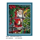 Рождественский комплект для вышивки крестиком для пожилых людей штампованные узоры подсчет ниток домашний декор 11CT 14CT Набор для вышивки на холсте