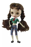 blyth doll outfits for blythe clothes fashion green shirt crop top pants trousers clothing for azone 16 dolls accessories toys
