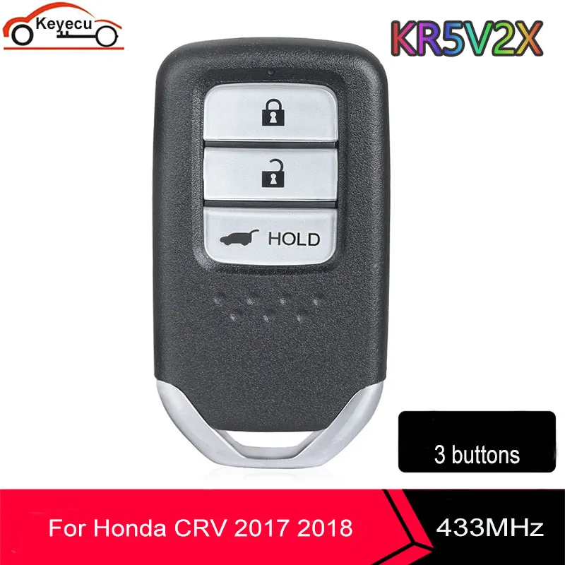 Ключ дистанционного управления KEYECU KR5V2X с 3 кнопками 433 МГц чип ID47Chip Подходит для