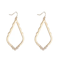 gold geometric oval teardrop dangle drop earring for women minimalism elegant accessory party designer inspired ks jewelry gifts
