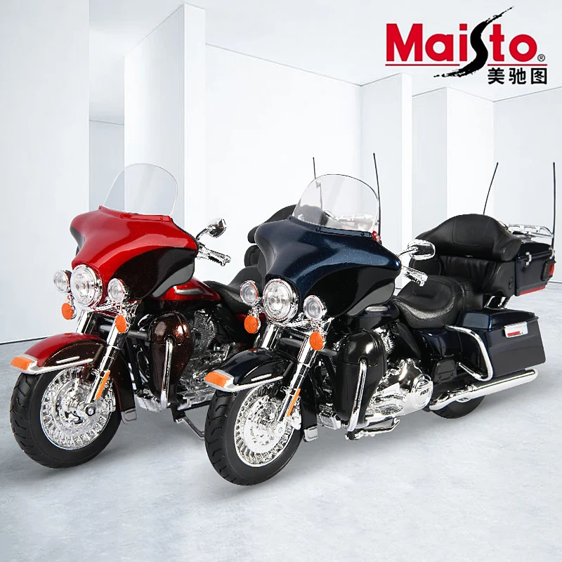 

Maisto 1:12 Scale 2013 Flhtk Electra Glide Ultra Limited Motorcycle Diecast Display Alloy Collectible Model Children Boys Toy