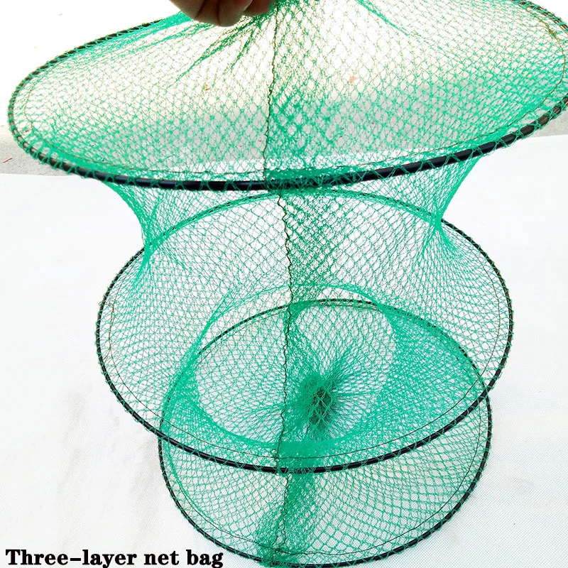Сетчатый мешок пластиковый нейлоновый сетчатый складная рыболовная снасть