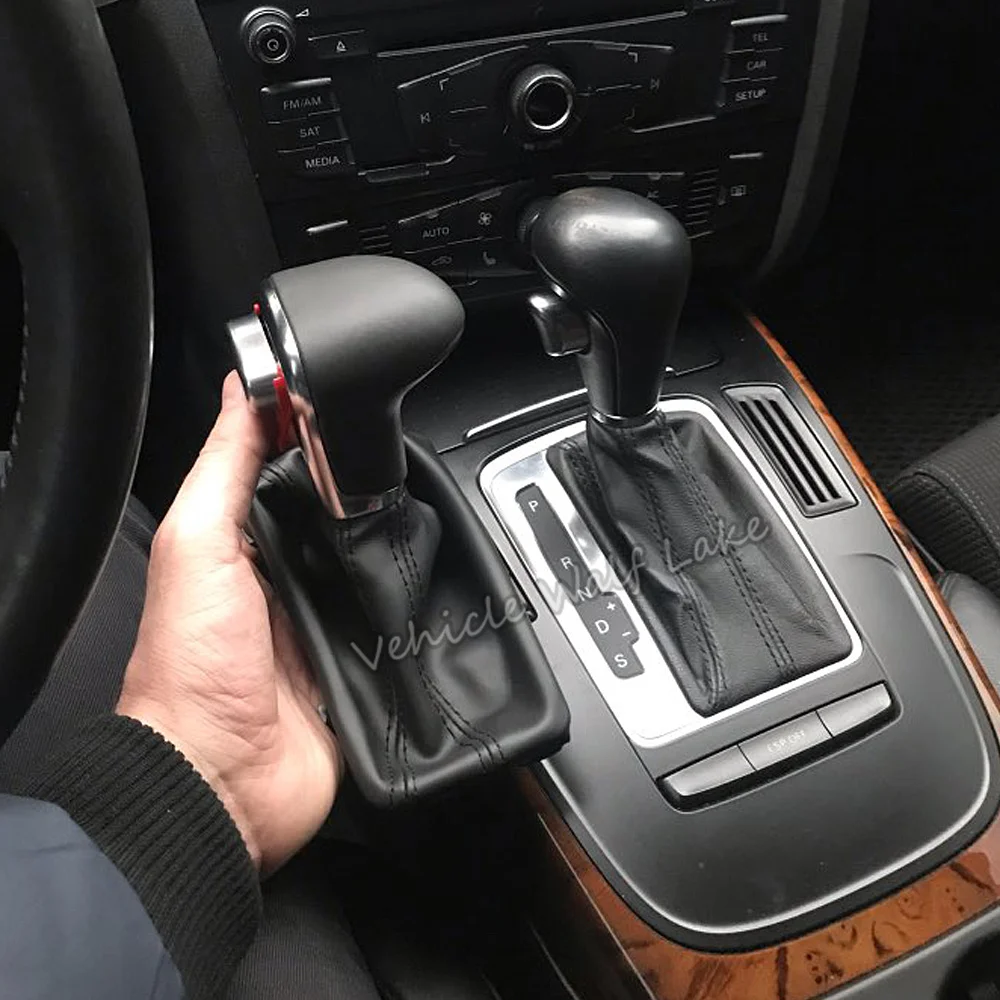 Автоматическая кожаная ручка переключения передач для Audi Q7 2006 2007 2008 2009 2010 2011 2012 2013