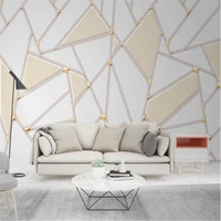 milofi factory custom wallpaper mural 3d beige abstract geometric tv background wallpaper mural